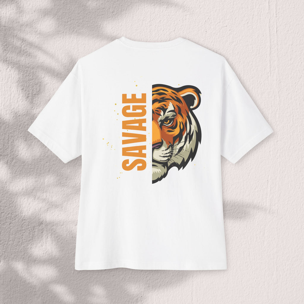 Savage Animal Graphic Tee, Unisex Oversized Boxy Tee, Streetwear Shirt, Casual Wear, Gift for Animal Lovers, Trendy Fashion